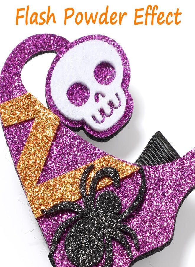 تايلامي مجموعة مشابك شعر للهالوين من تايلاي مي، 6 قطع، زينة شعر على شكل يقطينة، شبح، خفاش، شبكة عنكبوت، إكسسوارات شعر للهالوين للنساء (قبعة ساحرة) - Image 2