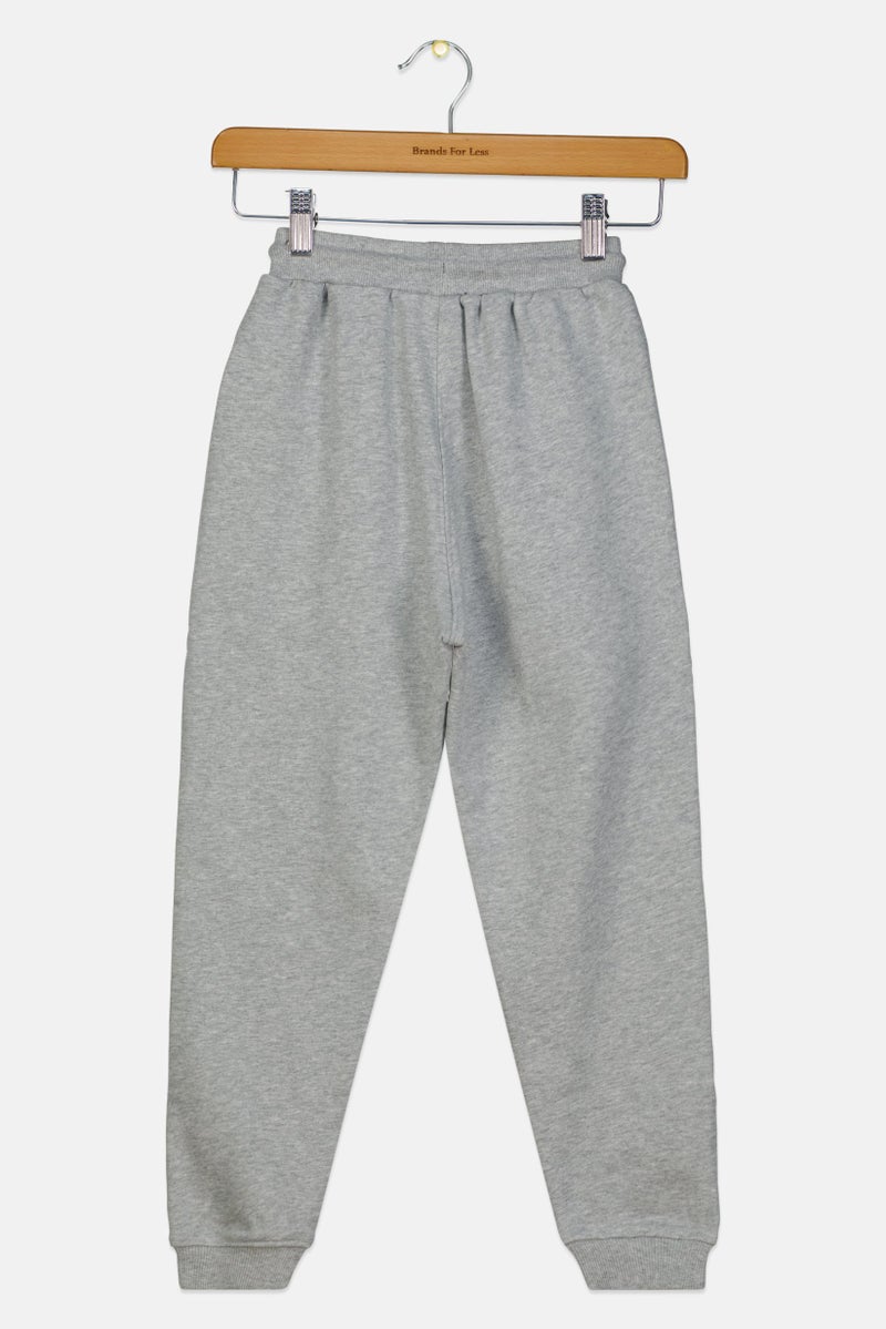 Reebok Kids Girl Sportswear Fit Outdoor Vector French Terry Sweatpants, Grey - Image 2