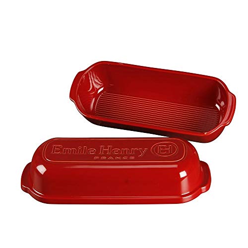 Emile Henry Italian Bread Loaf Baker | Burgundy - Image 2