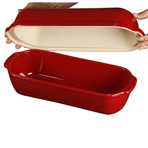 Emile Henry Italian Bread Loaf Baker | Burgundy - Image 3