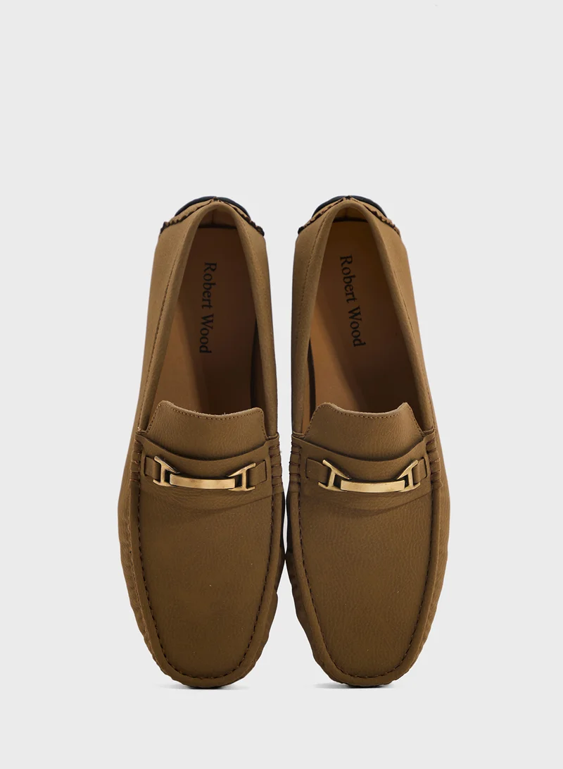 Robert Wood Casual Nubuck Loafers