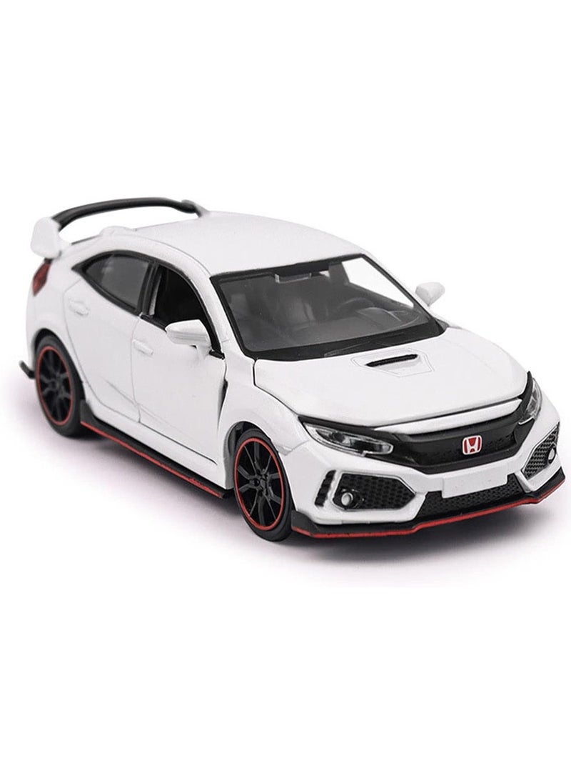 Genérico - 1/32 Metal Honda Civic Type R Hatchback Car Alloy Diecast Vehicle With Sound Light Removable Car - Image 1