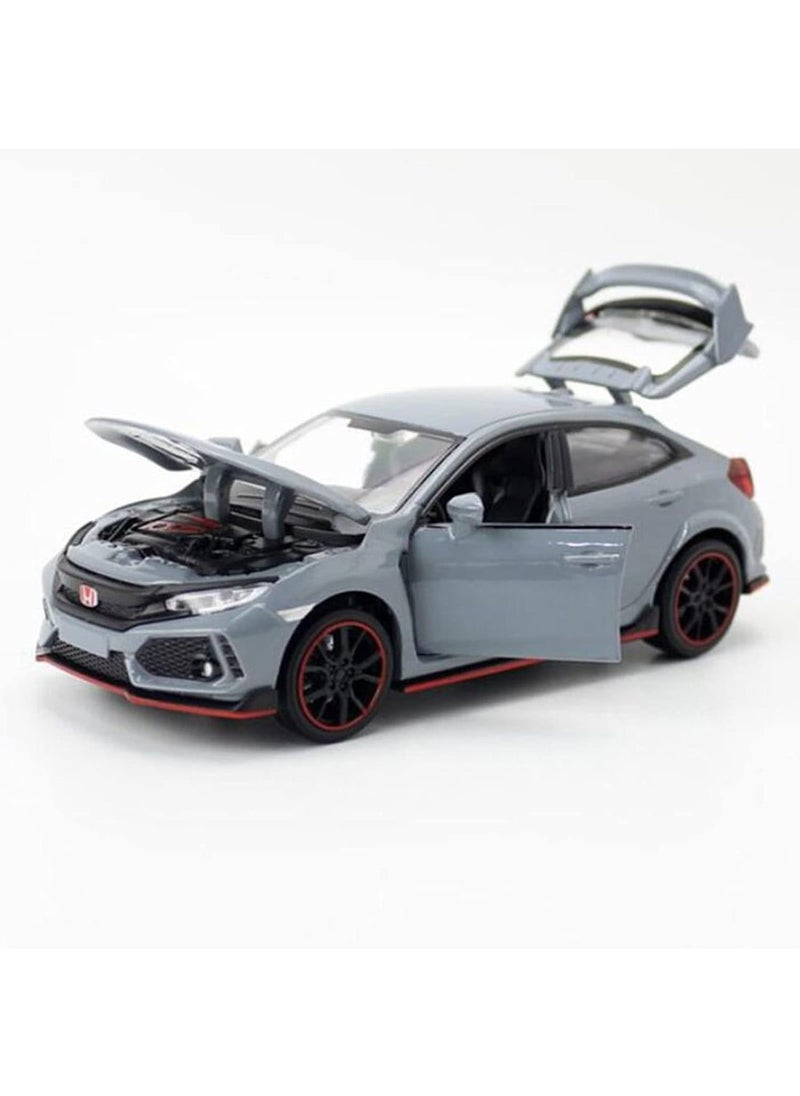 Genérico - 1/32 Metal Honda Civic Type R Hatchback Car Alloy Diecast Vehicle With Sound Light Removable Car - Image 1