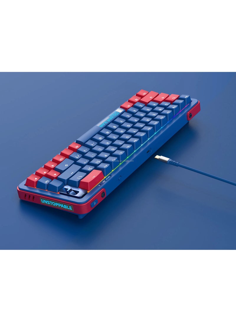 Generic - Hot Swappable Gasket Mounted Mechanical Keyboard with RGB Backlight Double Shot PBT Keycaps for Mac & Windows - Image 1