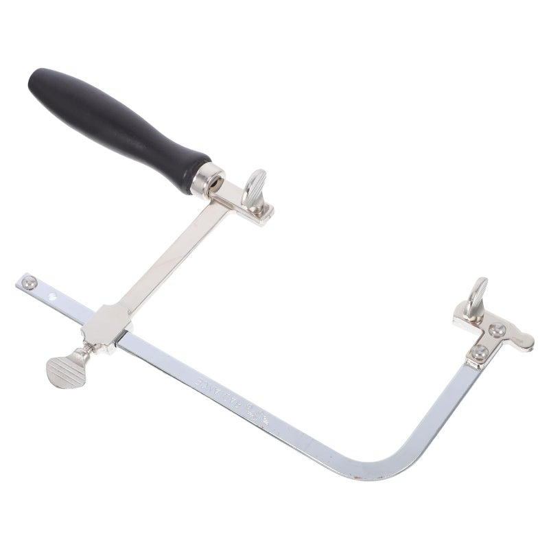 Adjustable U Shaped Saw Frame Black Handle Manual Precision Cutting Tool For Metal Woodworking DIY - Image 2