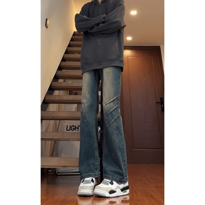 Unisex Classic Denim Jeans Loose Fit Daily Outdoor Wear - Image 1