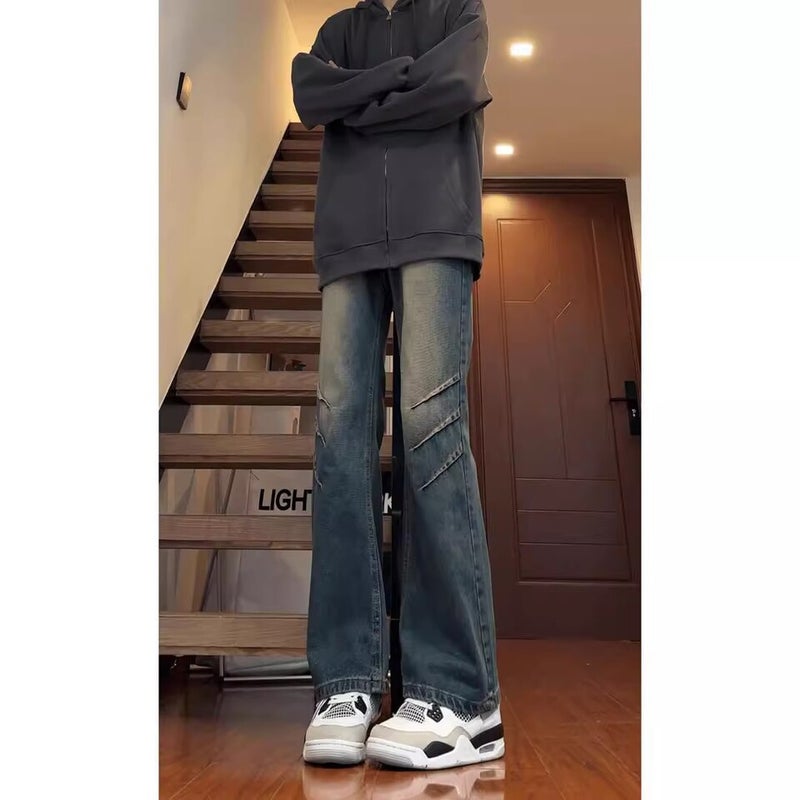 Unisex Classic Denim Jeans Loose Fit Daily Outdoor Wear - Image 2