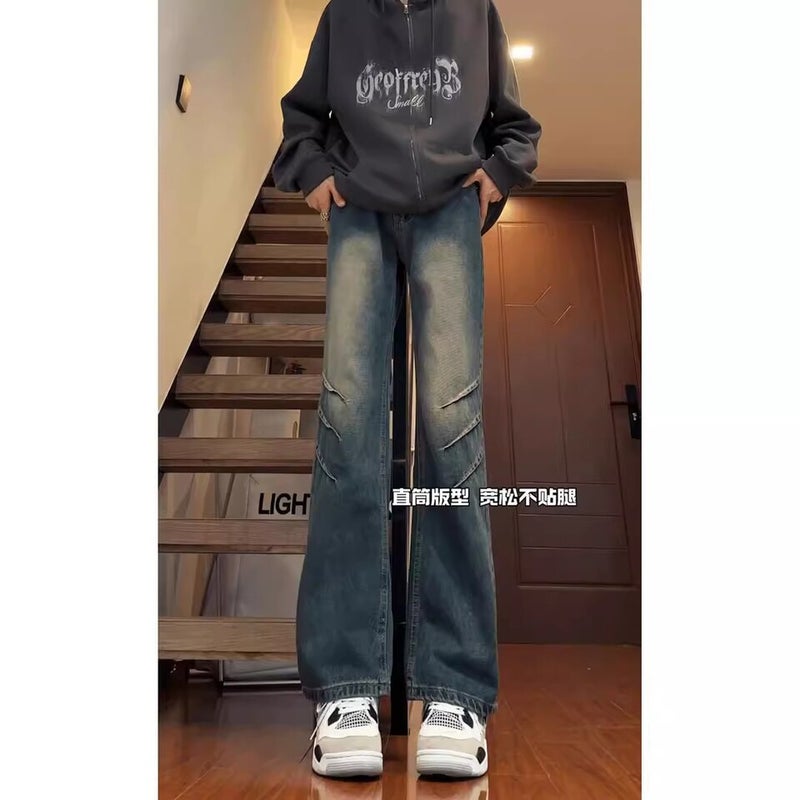 Unisex Classic Denim Jeans Loose Fit Daily Outdoor Wear - Image 5