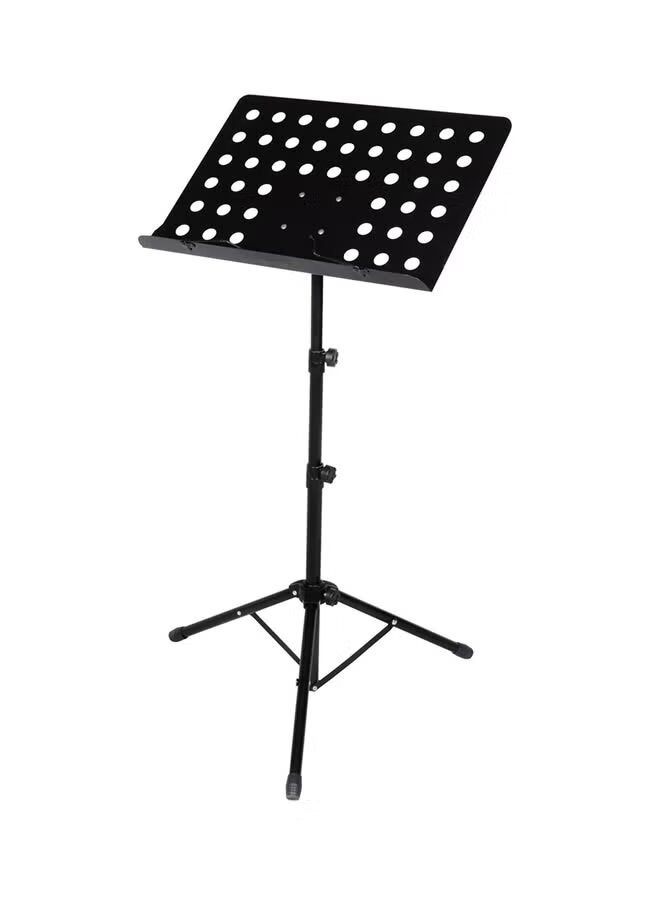 حامل نوتات موسيقية متعدد الوظائف قابل للطي باللون الأسود، سميك، وقابل لتعديل الارتفاع - Image 1