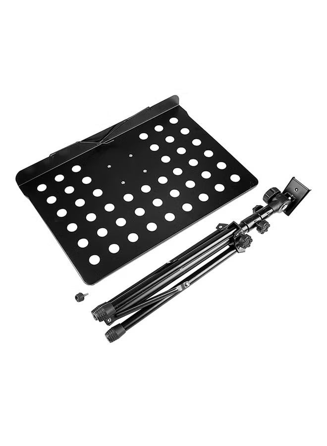 حامل نوتات موسيقية متعدد الوظائف قابل للطي باللون الأسود، سميك، وقابل لتعديل الارتفاع - Image 5