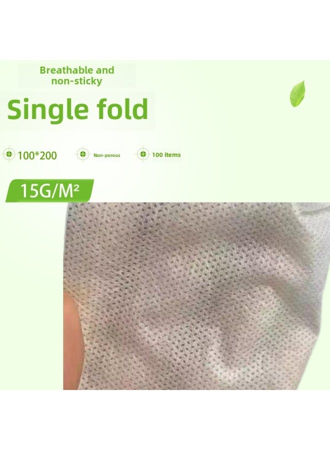 Disposable Bed Sheet Special For Beauty Salon Thickened Non-waterproof And Oil-proof Massage Bed Without Hole Non-woven Fabric Breathable 100-Color:Thickened White 15g 100 100*200cm  - Image 1
