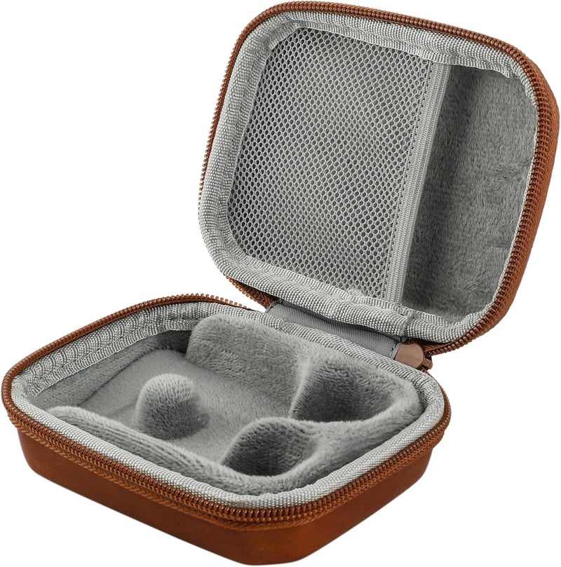 Linsoul ZiiGaat PELLEPOD Leather Earbud Case, Waterproof IEM Storage Box, Hard Carrying Bag, Protective Storage Box, Fit for Earphone ZS10 Pro, Zero: 2, EM6L, EW300, SuperMix 4, Orchestra Lite (Brown) - Image 1