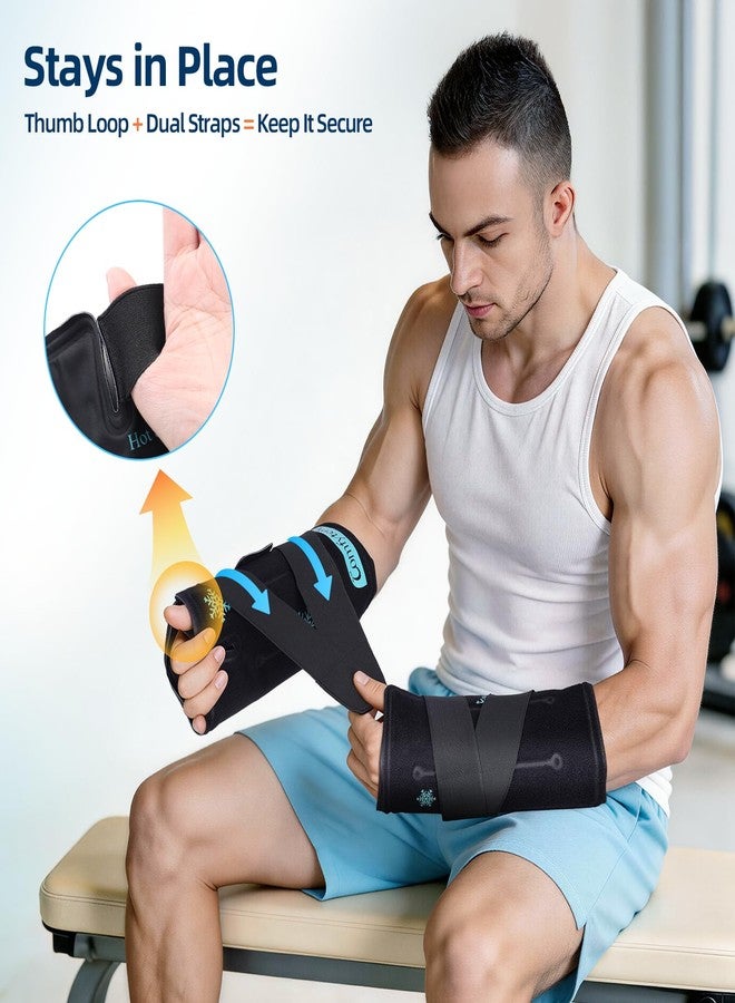 Comfytemp Wrist Ice Pack Wrap, FSA Eligible HSA, 30 Minute longlasting Reusable Gel Cold Pack for Wrist, Thumb, Hand & Forearm, Hot Cold Therapy Wrap for Carpal Tunnel, Tendonitis, Arthritis, 2 Packs - Image 5