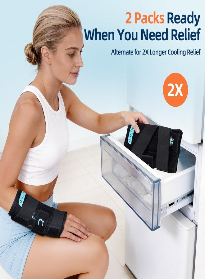 Comfytemp Wrist Ice Pack Wrap, FSA Eligible HSA, 30 Minute longlasting Reusable Gel Cold Pack for Wrist, Thumb, Hand & Forearm, Hot Cold Therapy Wrap for Carpal Tunnel, Tendonitis, Arthritis, 2 Packs - Image 4