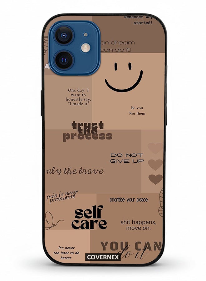 Covernex Apple iPhone 12 Protective Case Cover Printed Featuring The Mindset Journal - Image 2
