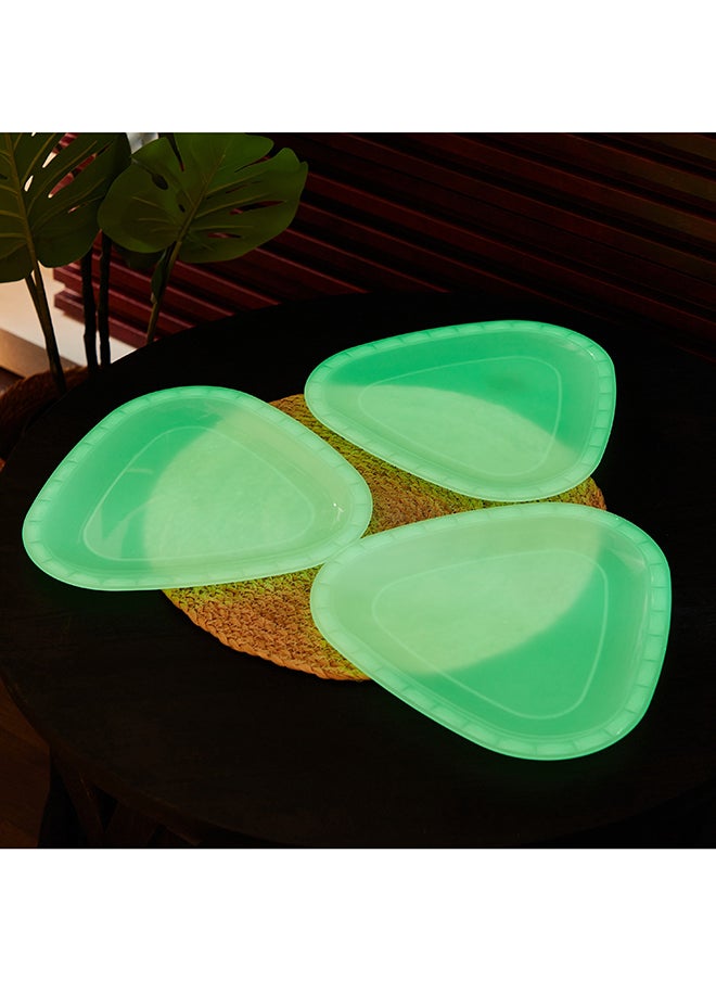 Home Box طقم أطباق عشاء لامع مكون من 3 قطع 28x1x28 سم  - Image 2