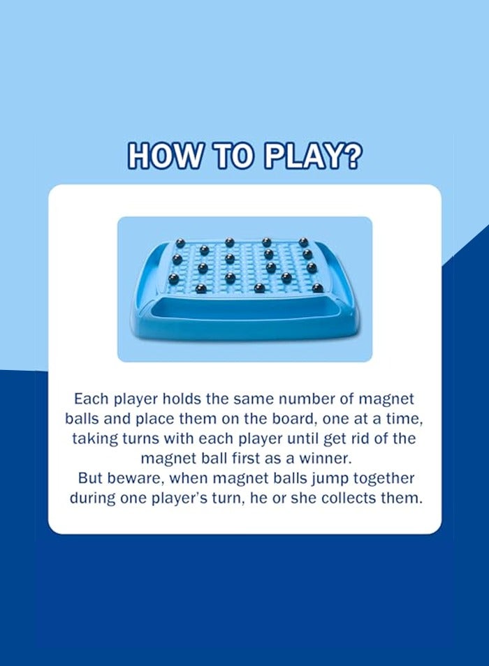 Hedonists Magnetic Game Chess – Fun Family Board Game for Kids and Adults, Includes 48 Magnet Pieces, Tabletop Game for 2-4 Players, Perfect for Game Night - Image 5