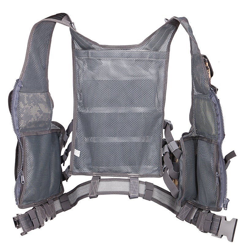 Unisex Breathable Tactical Mesh Vest for Outdoor Training Airsoft Security - One Size - Image 3