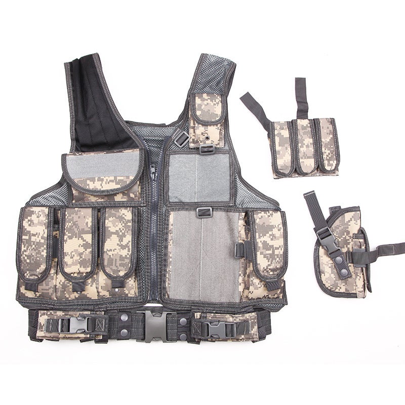 Unisex Breathable Tactical Mesh Vest for Outdoor Training Airsoft Security - One Size - Image 4