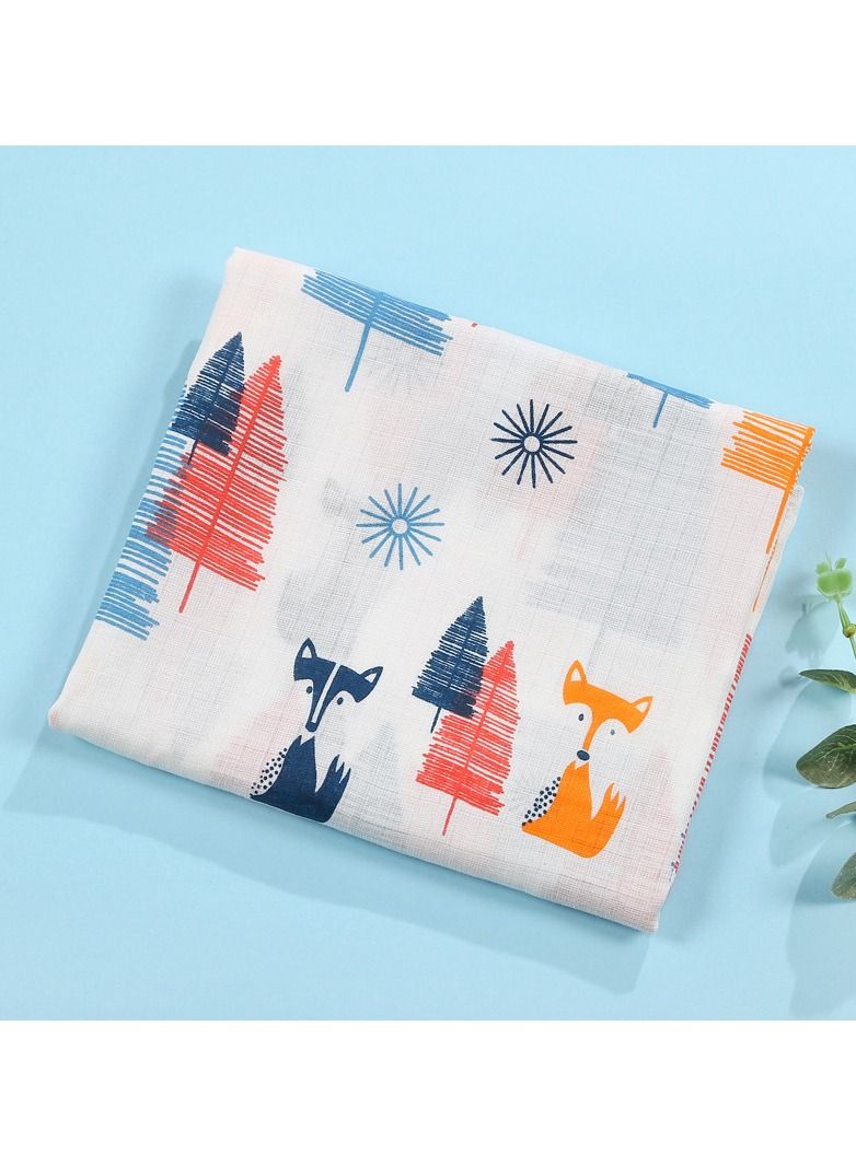 Loquat منشفة حمام مطبوعة برسوم كرتونية من القطن الخالص