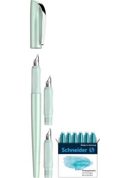 Schneider Callissima Calligraphy Mint Green Fountain Pen Set  - Image 2