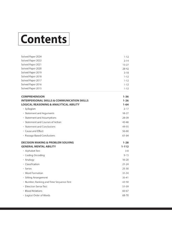 Arihant Study Guide MPPSC General Aptitude Test Paper II (CSAT) | With Solved Papers 2024-15  - Image 3