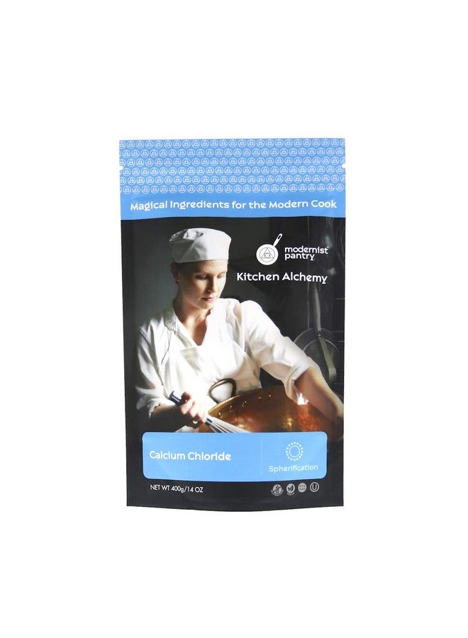Modernist Pantry Pure Calcium Chloride ⊘ Non-GMO Vegan OU Kosher Certified - 400g/14oz - Image 1