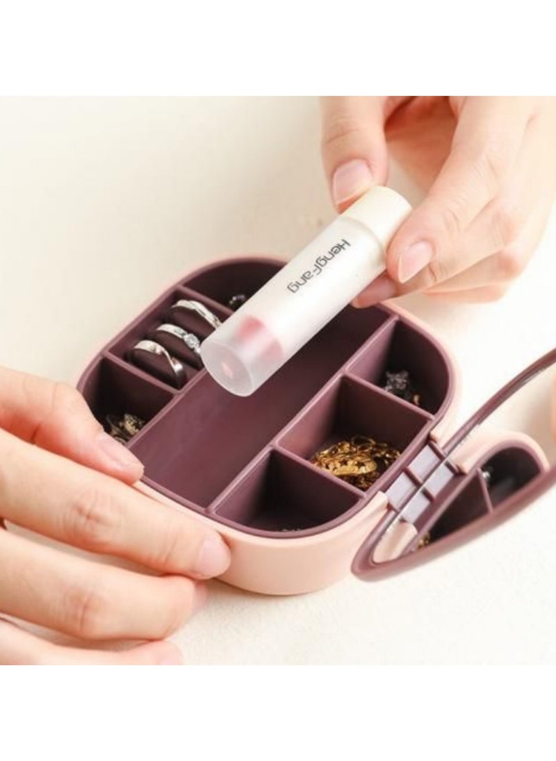 Generic - Small accessories organizer box with mirror - Image 1