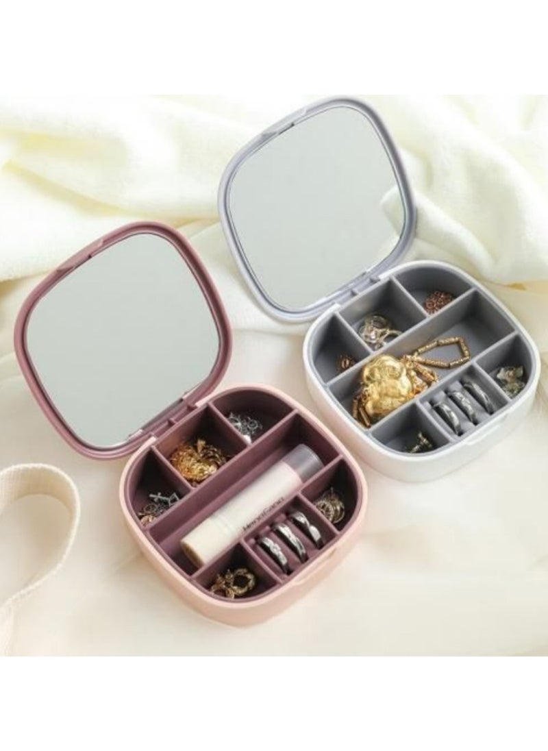 Generic - Small accessories organizer box with mirror - Image 1