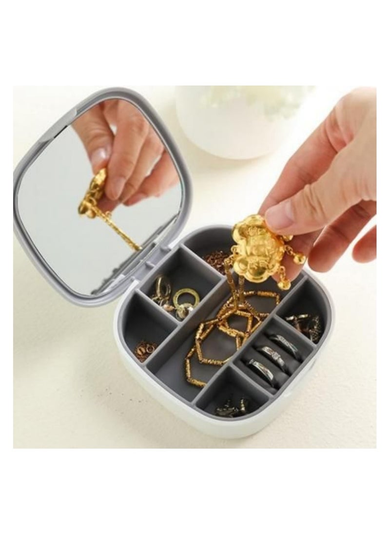 Generic - Small accessories organizer box with mirror - Image 1