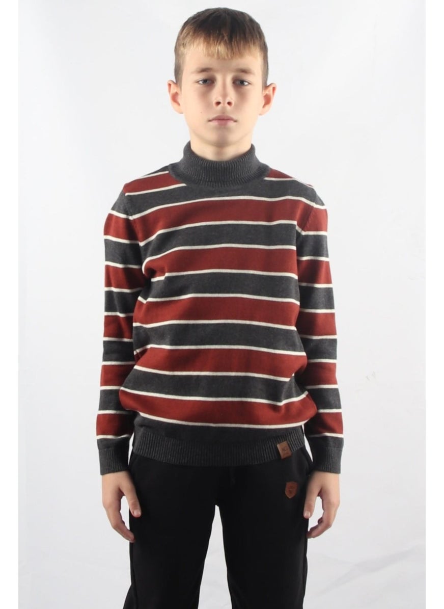 Turtleneck Kids Knitted Sweater C23-7105 - pzsku/ZAAD23C8A94226602F8ADZ/45/_/1725352760/b5d89ecb-2aa5-4355-9422-f8afe5a4675f