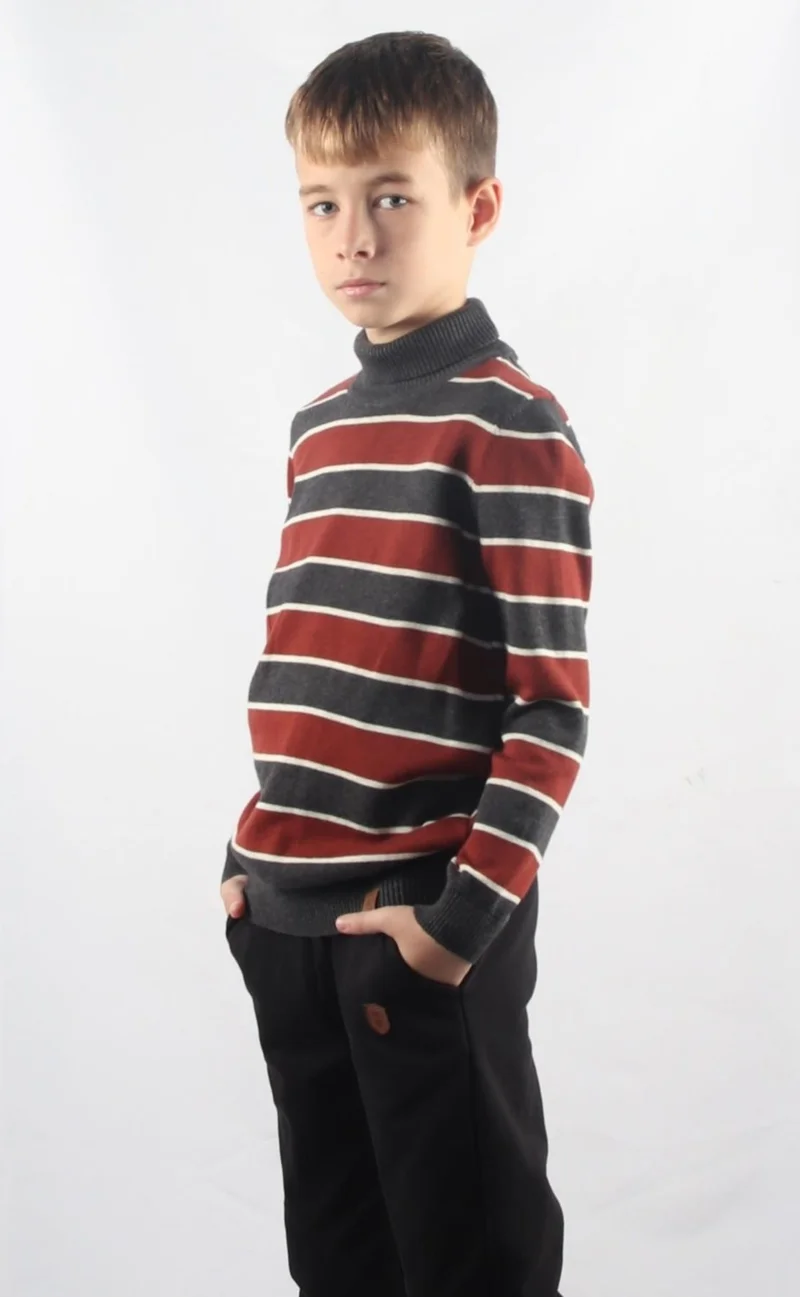 Alexander Gardi Turtleneck Kids Knitted Sweater C23-7105