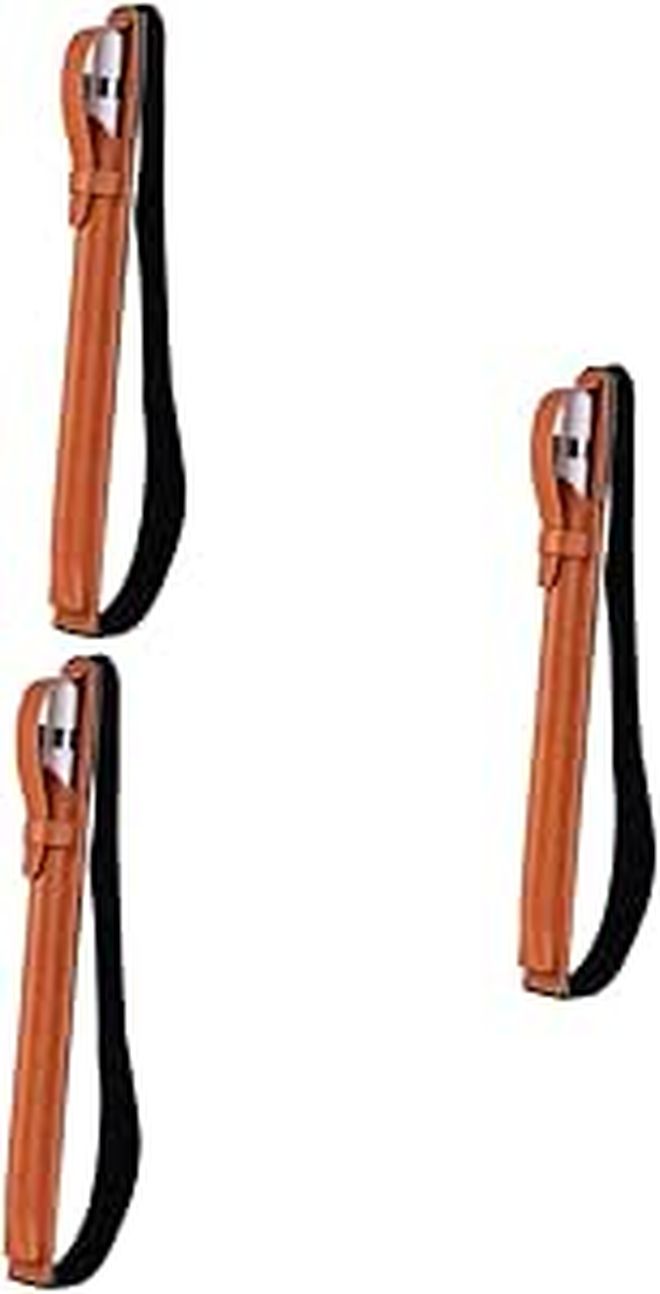 3pcs Stylus Pen Cover Holder Elastic Belt Protective Case Black - Image 1