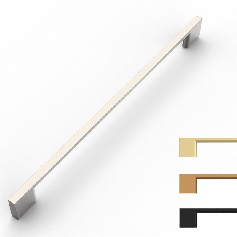 9BUILD 10 Pack Brushed Satin Nickel Cabinet Pulls 10 Inch Satin Nickel Kitchen Cabinet Handles Cabinet Hardware for Cupboard Drawer Pulls - Image 2