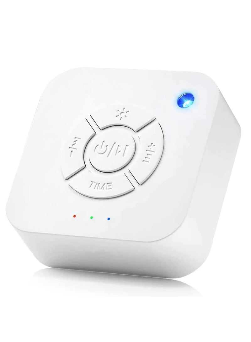 KASTWAVE Noise Machine Sleep Instrument with 9 Soothing Sounds Baby Adult Sleep Relaxation Machine Night Therapy Device for Baby Soothing Adult Office for Nursery Home Travel USB Powered(White) - Image 1