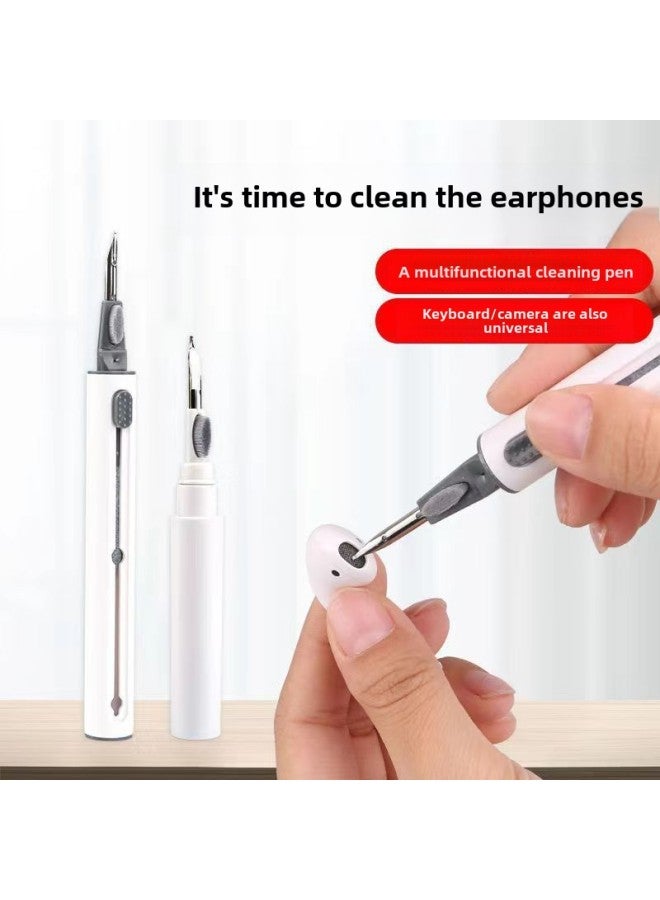 Cross Border Bluetooth Headset Cleaning Pen Earbuds Clean Pen Keyboard Cleaner Earbud Cleaning Brush Wholesale-Color:White Gray (pearl Bag)  - Image 2