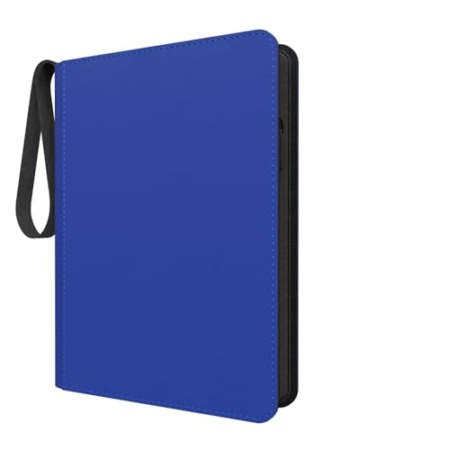 Comnge 9-Pocket Card Binder - Holds 432 Trading Cards, 24 Side Loading Pages, Premium Zippered Card Album Folder Compatible with Penny Sleeves for Baseball Cards, TCG, and Game Card Storage & Display (Blue) - Image 1