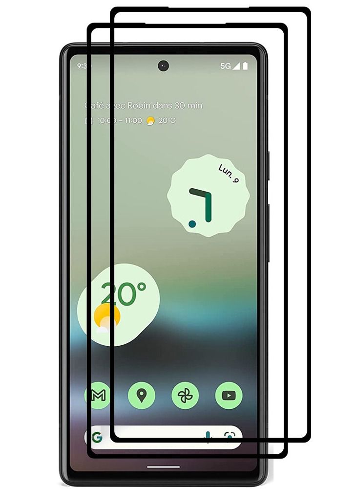 CATANES 2 Pack Google Pixel 7a Tempered Glass Screen Protector Full Glue Back - Image 2