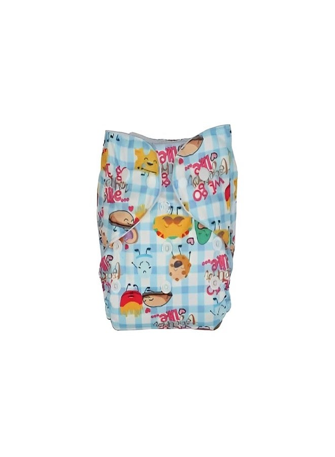 Laee cute "Laee Cute Premium Reusable Baby Cloth Diaper - Strawberry, Space & Jungle Fun Prints"-Strawberry, Space & Jungle Baby Cloth Diapers-Premium Washable Baby Diaper Combo"-Ultra Soft Reusable Baby Diapers" (GREY+BLACK+SKYBLUE) - Image 2