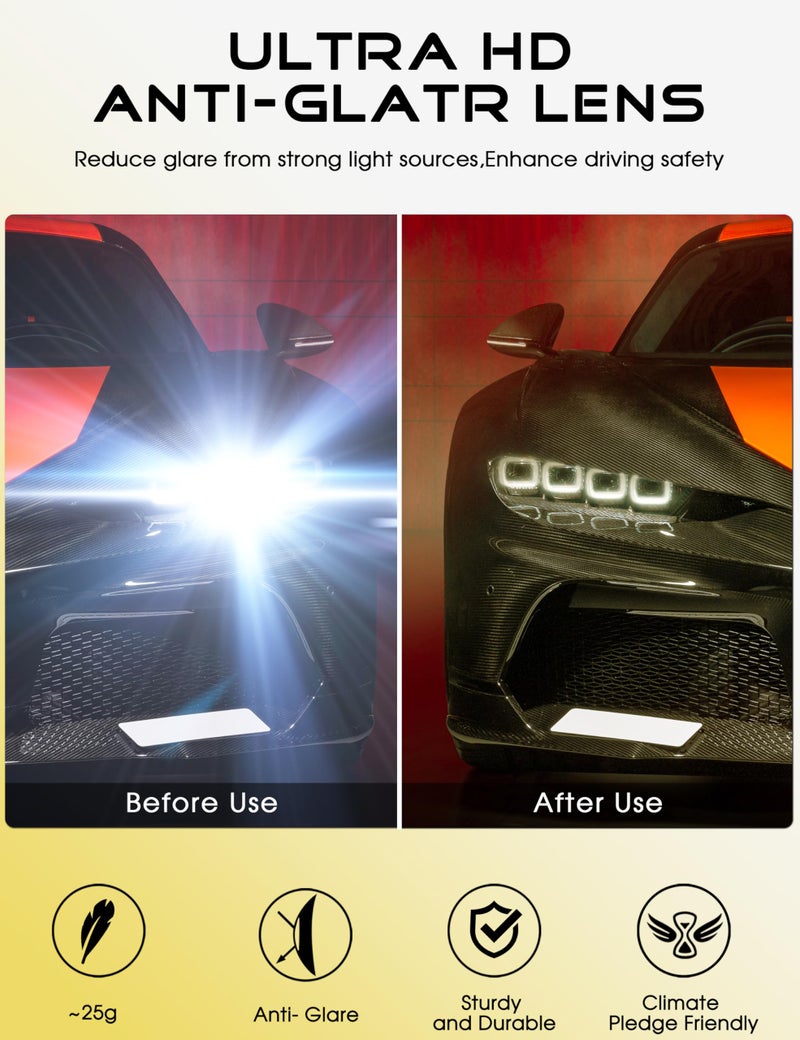 ATTCL Night Driving Glasses for Men - Glare Reducing Nighttime Driving Sunglasses, Lightweight TR90 Frame, Enhances Clear Night Vision 5001 Yeshi - Image 5