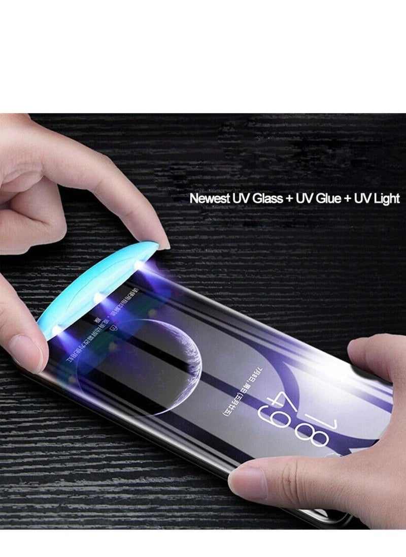 ماركة غير محددة واقي شاشة زجاجي كامل لهاتف Honor X9C من الزجاج المقسى بالأشعة فوق البنفسجية غطاء غراء كامل واقي للشاشة لبصمة الإصبع فتح طبقة زجاجية للشاشة  - Image 4