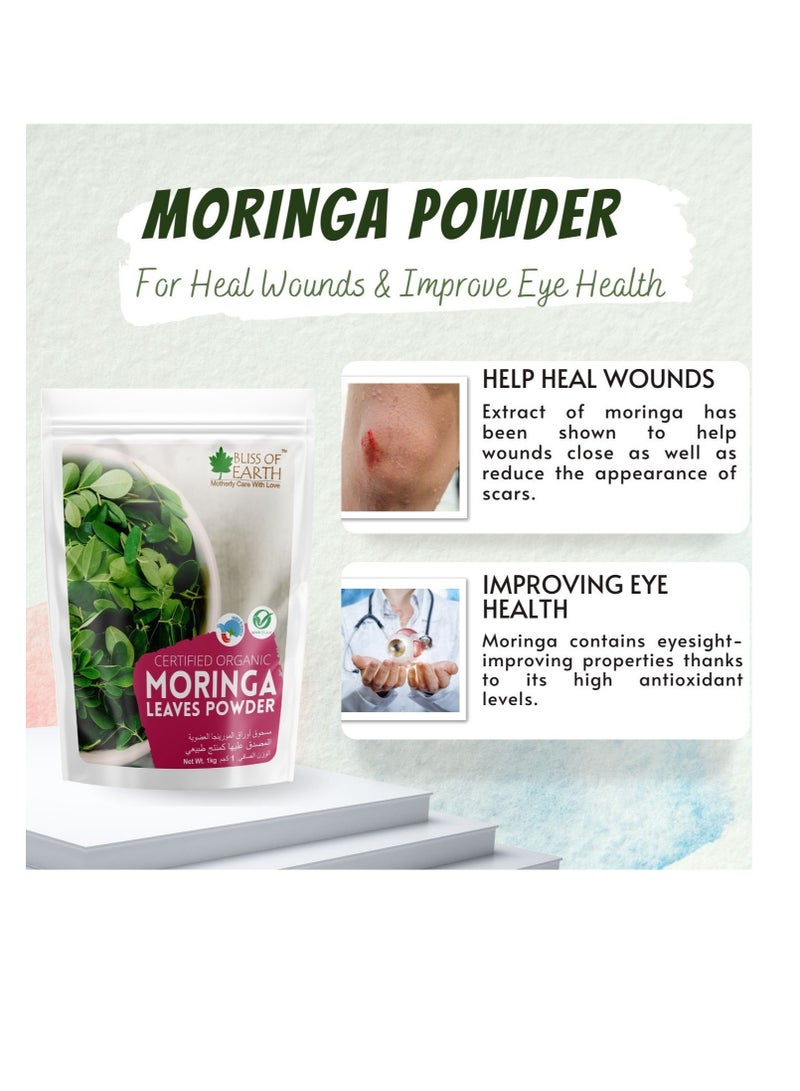 Bliss of Earth Organic Moringa Leaves Powder For Weight Loss Super Food Dietary Supplement 200gm - Image 5