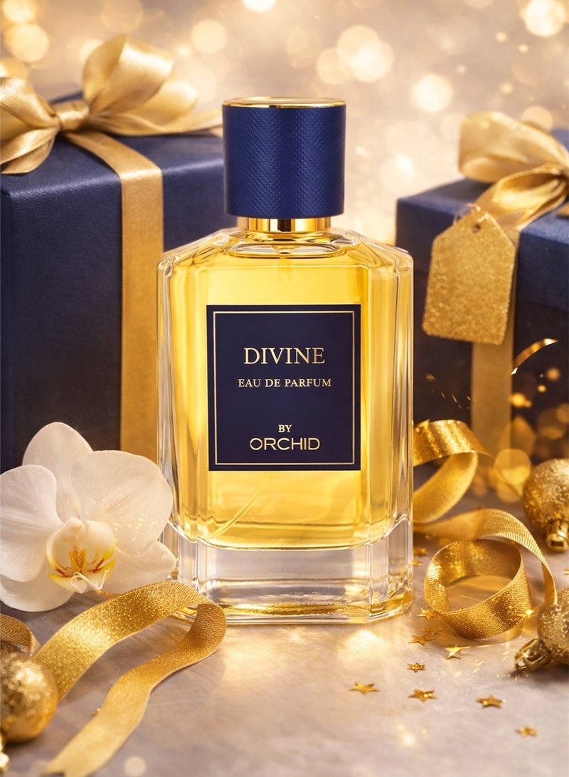 Orchid Divine Pour Homme Eau De Parfum 100ml – Long Lasting Woody Amber Fragrance for Men with Lime, Cardamom, Oud & Amber - Image 4