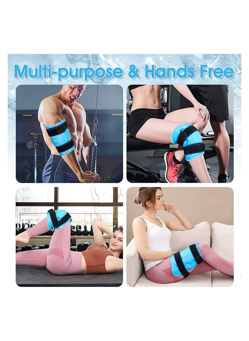 DMG TECH - Knee Ice Pack for Injuries, Reusable Gel Ice Wrap for Leg, Knee Replacement Surgery, Cold Pack Knee Wrap with Cold Compression, for Knee Pain Relief, Arthritis, Tendonitis, ACL, Swelling, Bruises - Image 1