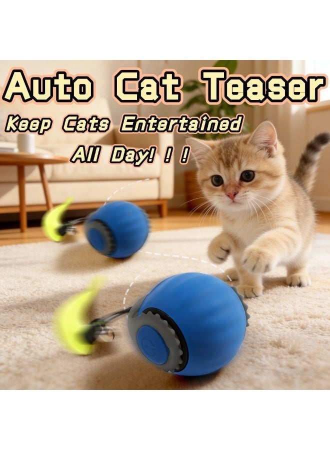 Rich Life Interactive Cat Ball Toy, Intelligent Indoor Automatic Moving Ball Puzzle Dispel Boredom USB Charging Pet Toy - Image 2