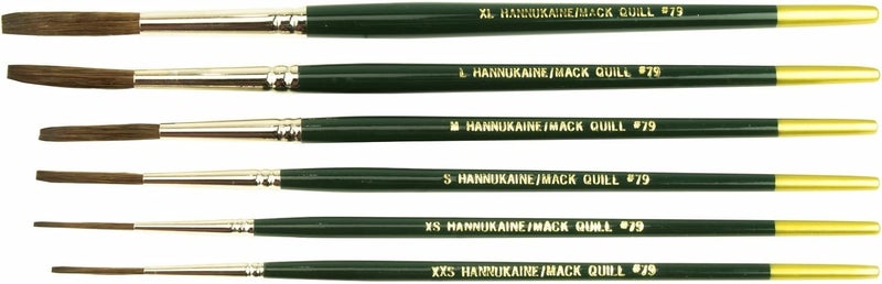 Mack Brush Andrew Mack Hannukaine Quill Brush Set Series 79 Size XXS - XL - Image 2