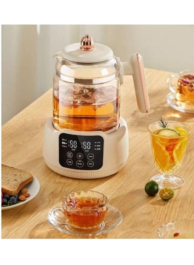 1. 5L Glass Electric Kettle 800W with Digital Touch Temperature Control and Keep Warm Function, Premium Heat Resistant Pyrex Water Boiler with 316 Stainless Steel Heating Plate, Fast Heating Tea and Coffee Kettle for Cappuccino Instant Drinks Baby Milk and Water Heating, Modern Elegant Kitchen and Office Design - Image 2