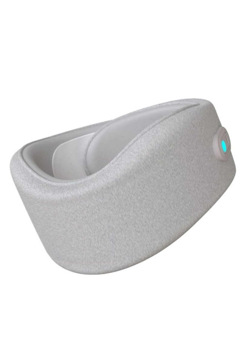 porodo 360° Ergonomic Neck Massager with 2 Hours Working Time, 850mAh Battery, Ergonomic Neck Support, Vibration & Heat Dual Therapy, 15 minutes Session Time - Gray - Image 1