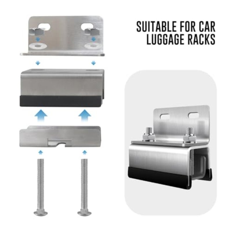 Van Roof Rack Mount Kit, Mushroom Head Holder Roof Rack Brackets, 304 Stainless Steel Van Roof Rack for ProMaster, Boxer, Jumper, Ducato, Movano 4 - Image 5
