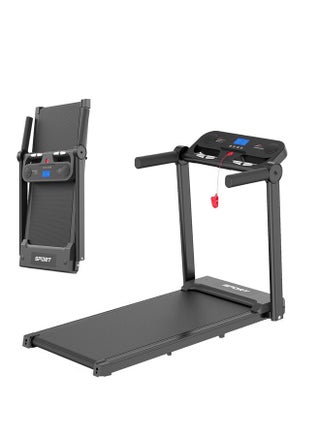 Foldable Treadmill , Incline Adjustment, Low Noise And Smooth Operation, Powerful Motor, Golden Ratio Running Deck, Ai Heart Rate Intelligent Running, Full Folding Design, And Front Roller Configuration, with 440lbs Capacity, Bluetooth, App and Remote Control.